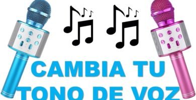 ¿Cómo se llama el micrófono que cambia la voz?