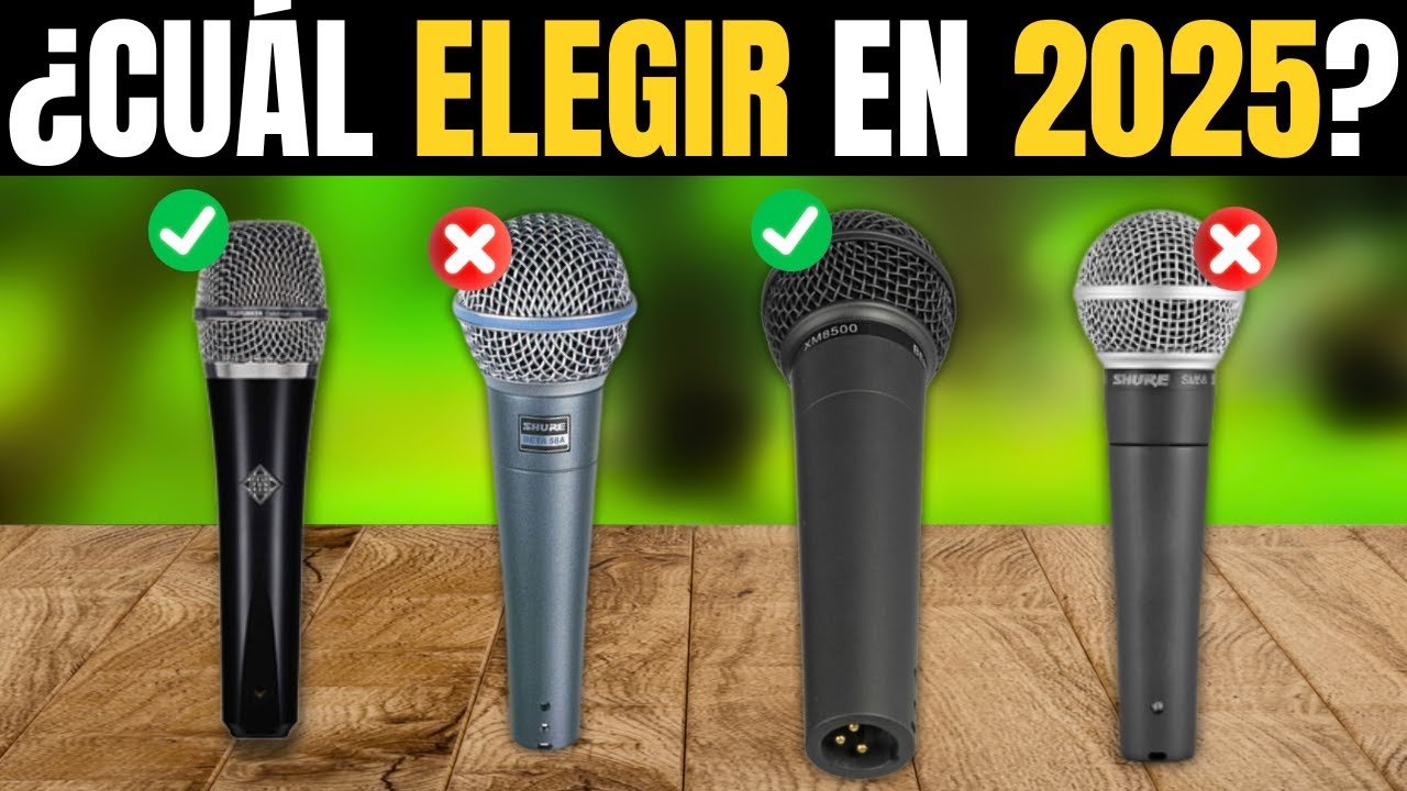 micrófonos dinámicos para principiantes: mejores opciones según precio